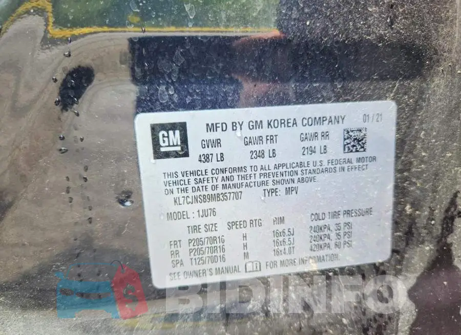 KL7CJNSB9MB357707 Photo# 13