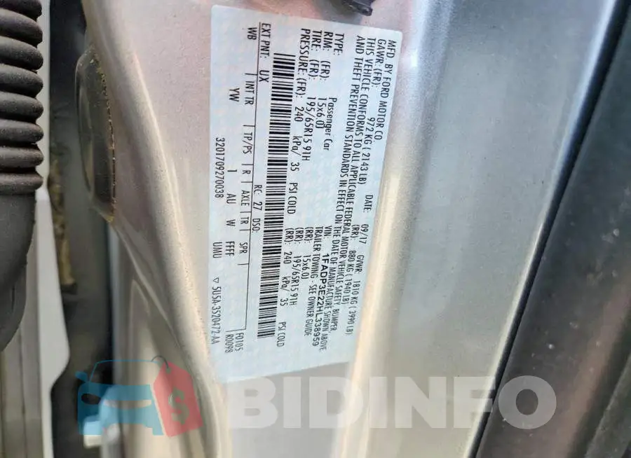1FADP3E22HL338959 Photo# 12