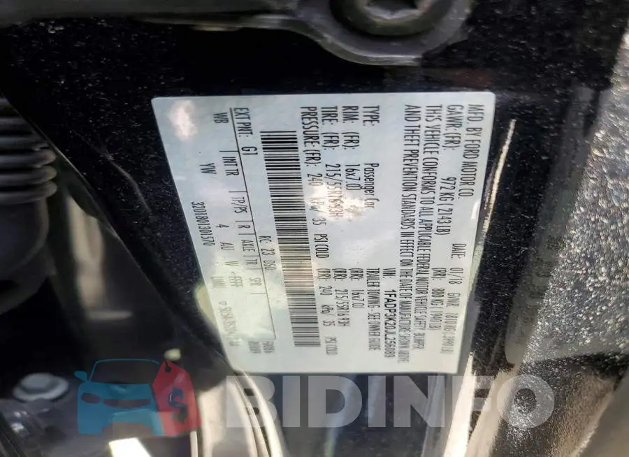 1FADP3K20JL256089 Photo# 12