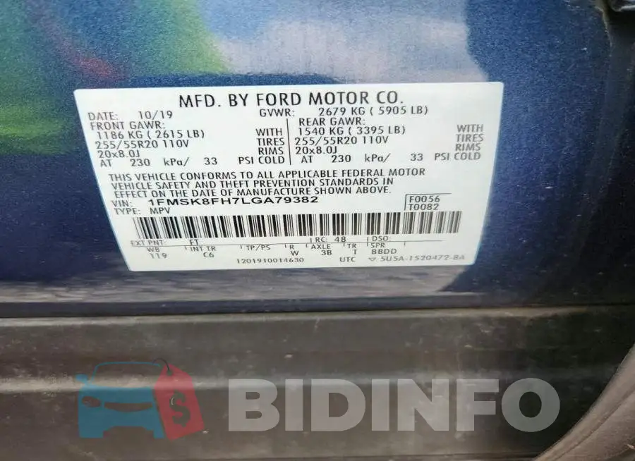 1FMSK8FH7LGA79382 Photo# 13