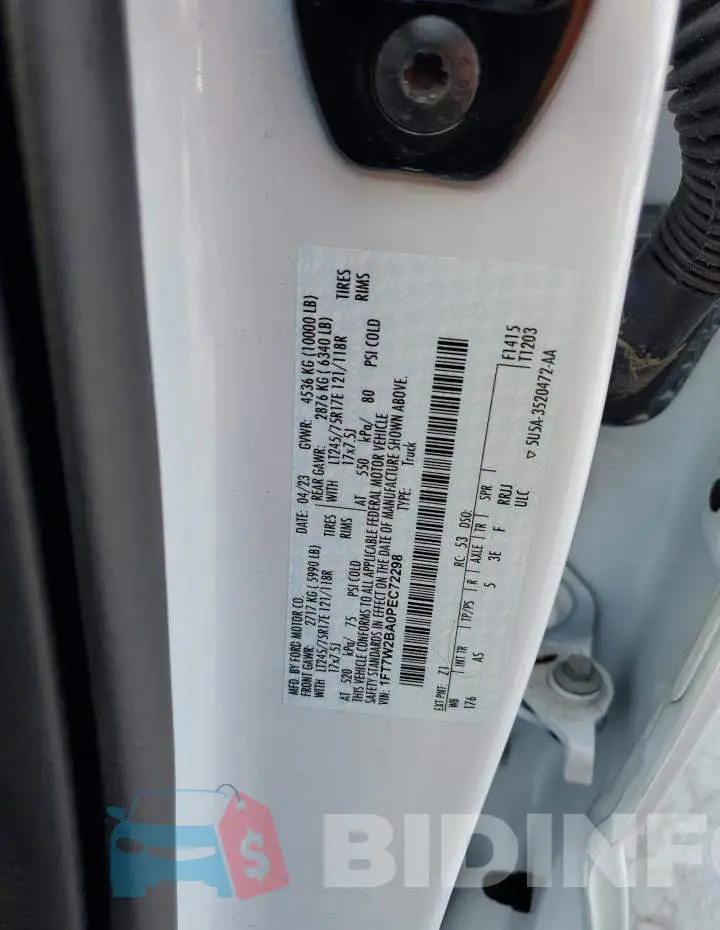 1FT7W2BA0PEC72298 Photo# 12