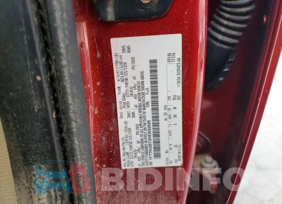 1FT7W2BT2HEB52828 Photo# 12