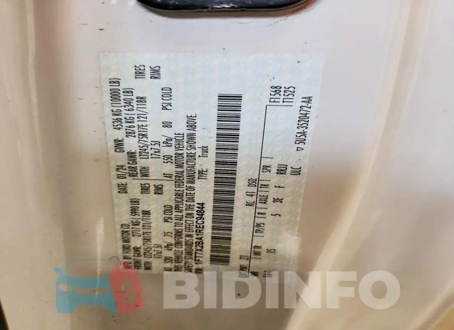 1FT7X2BA1REC94844 Photo# 13
