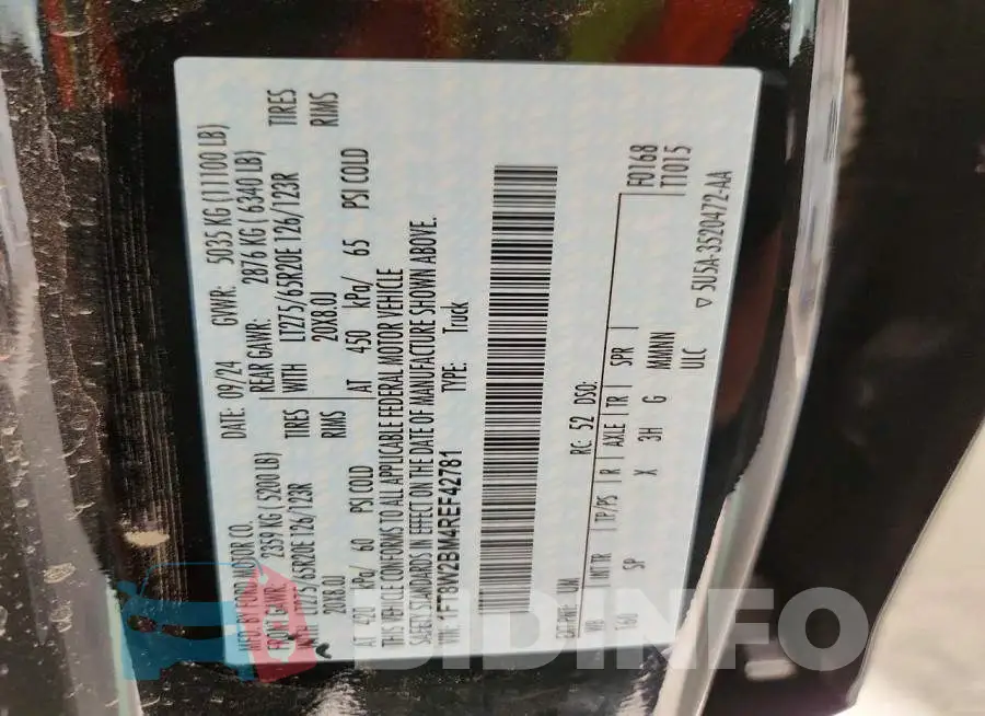 1FT8W2BM4REF42781 Photo# 12
