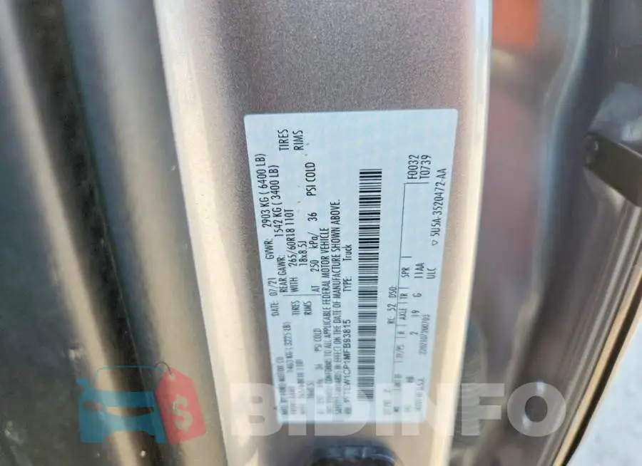 1FTEW1CP1MFB93815 Photo# 12