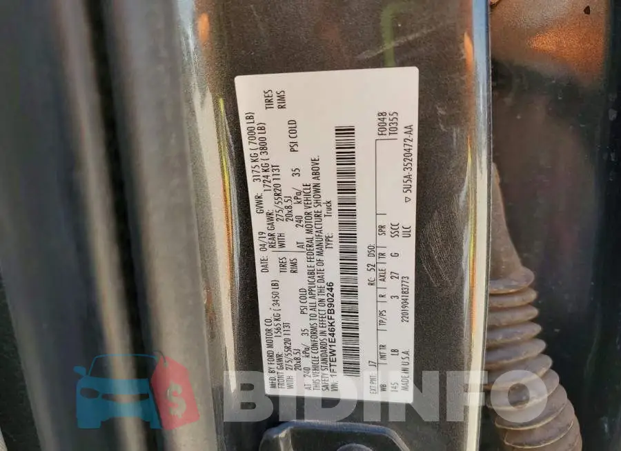 1FTEW1E46KFB90246 Photo# 12