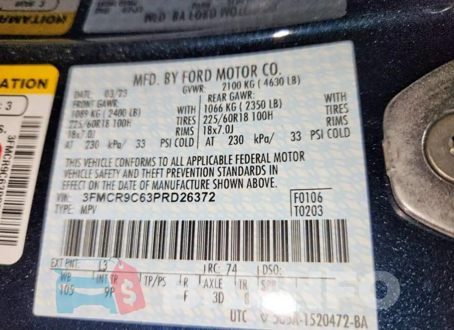 3FMCR9C63PRD26372 Photo# 13