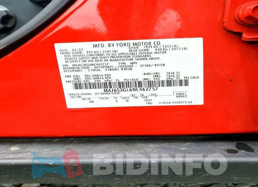 MAJ6S3GL6NC462757 Photo# 12