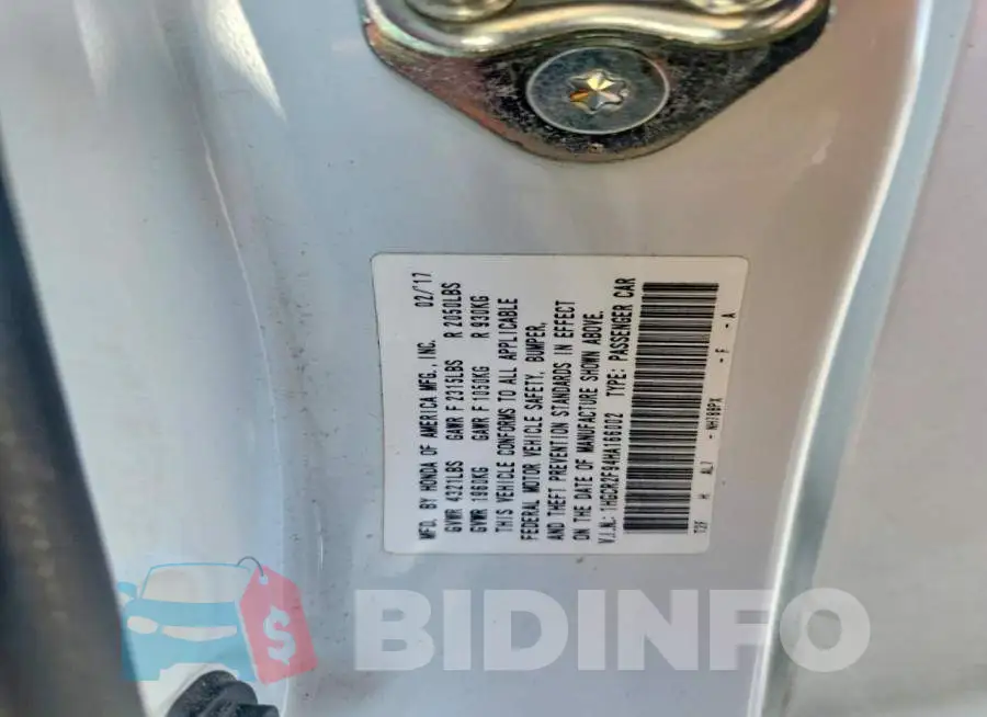 1HGCR2F94HA166002 Photo# 12