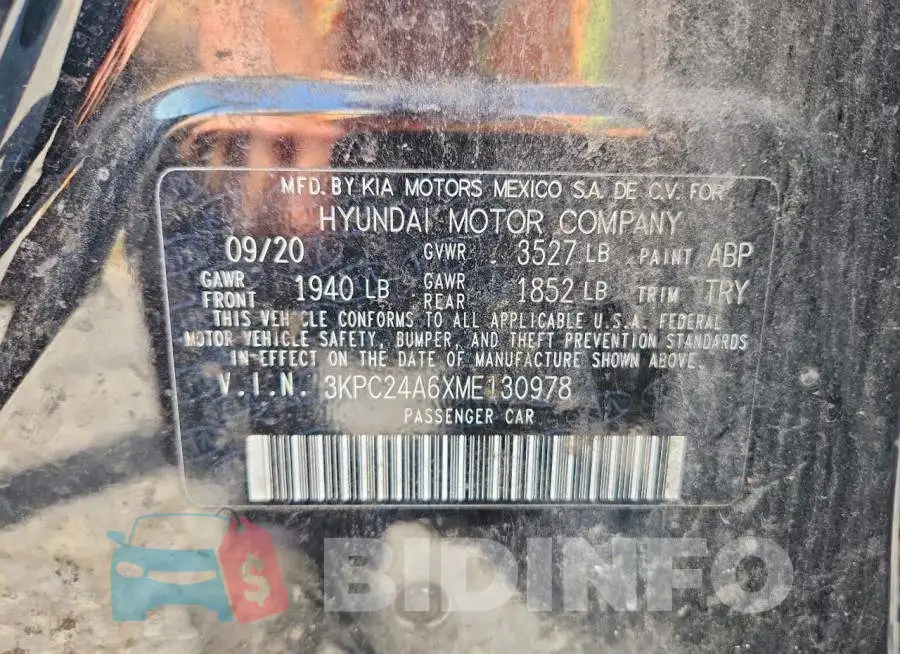 3KPC24A6XME130978 Photo# 13