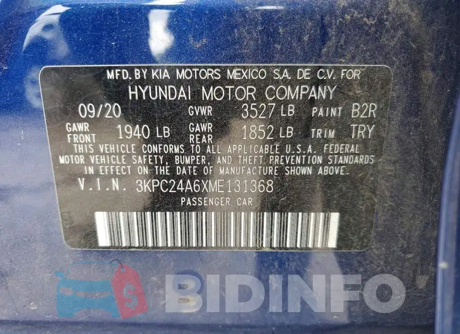 3KPC24A6XME131368 Photo# 12