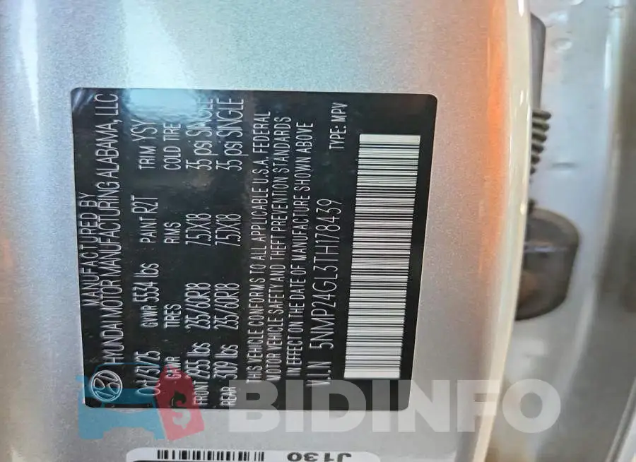 5NMP24GL3TH178439 Photo# 14