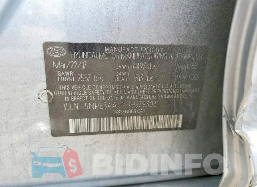 5NPE34AF9HH579303 Photo# 12