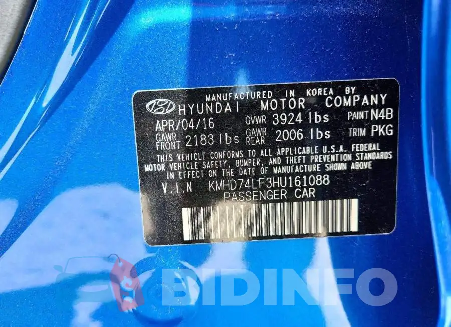 KMHD74LF3HU161088 Photo# 13