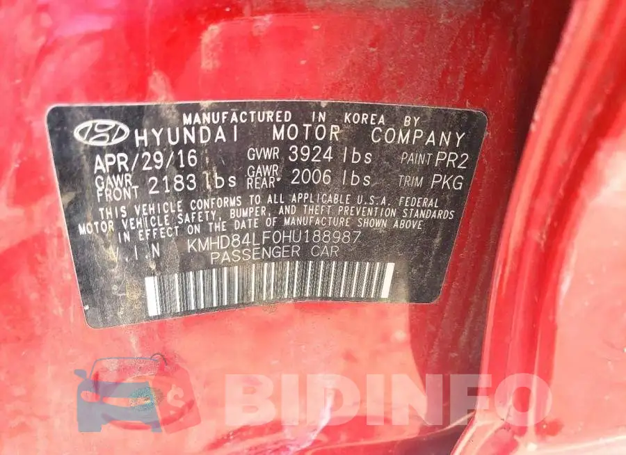 KMHD84LF0HU188987 Photo# 12