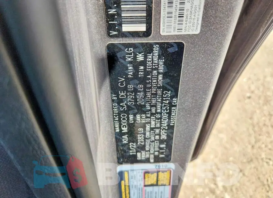 3KPF24ADXPE574152 Photo# 12