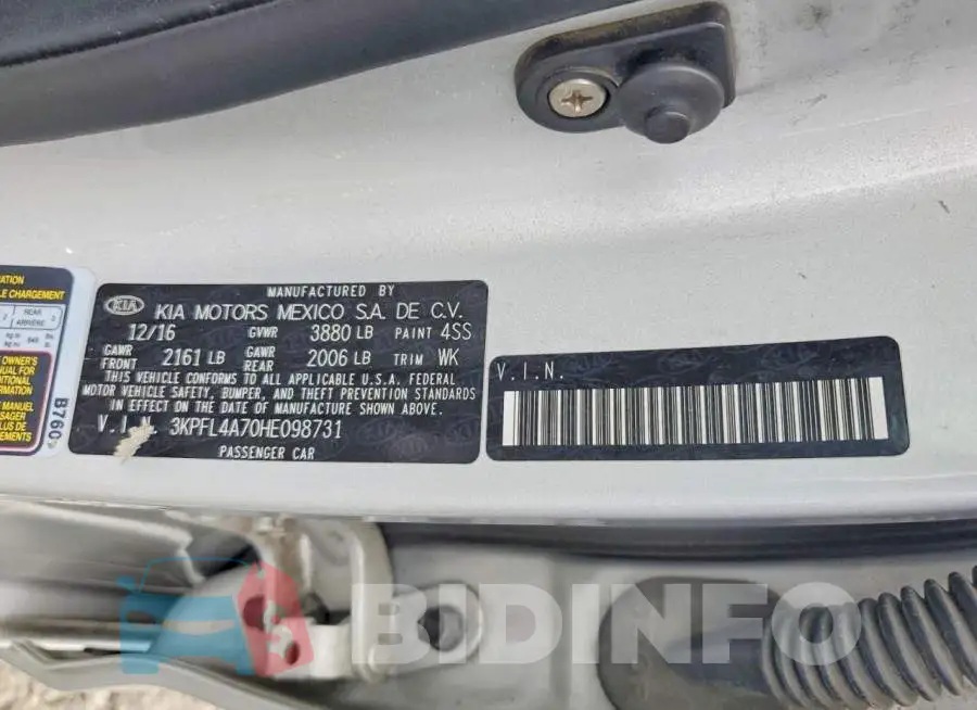 3KPFL4A70HE098731 Photo# 12