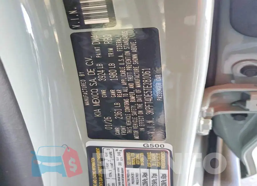 3KPFT4DE5TE281061 Photo# 12