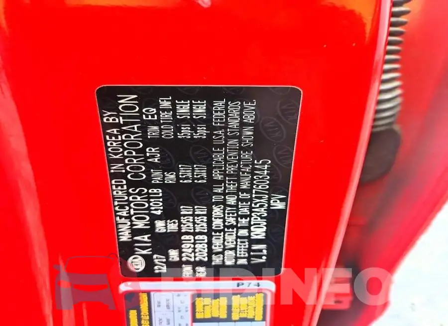 KNDJP3A5XJ7603445 Photo# 13