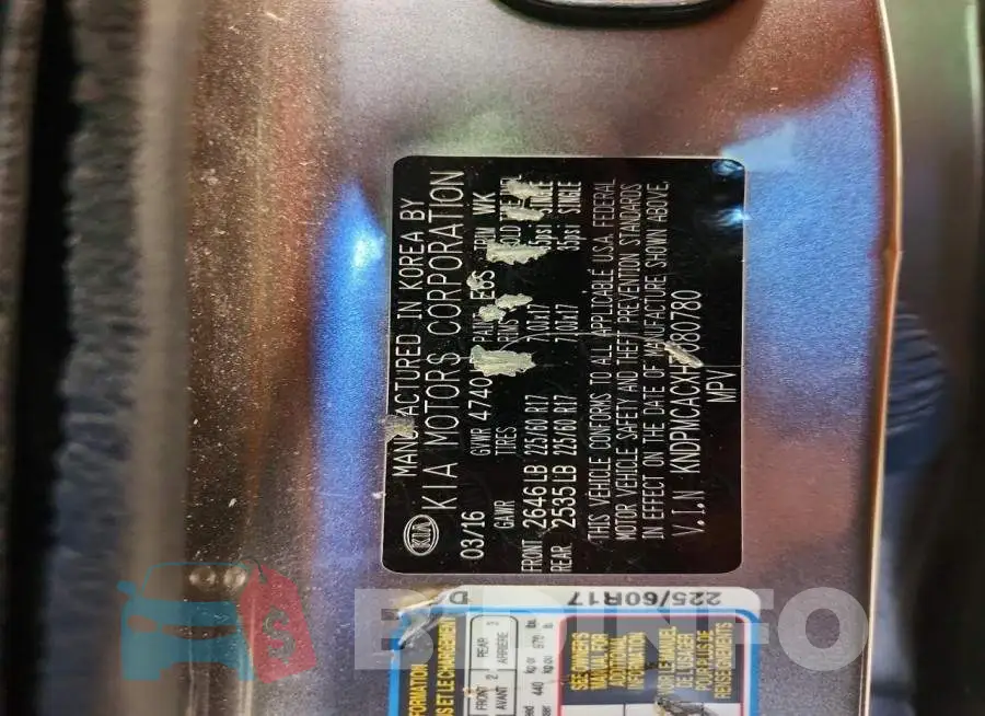 KNDPMCACXH7080780 Photo# 13