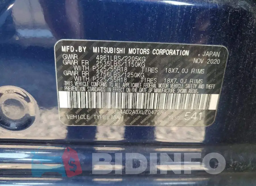 JA4AD2A3XLZ047253 Photo# 13