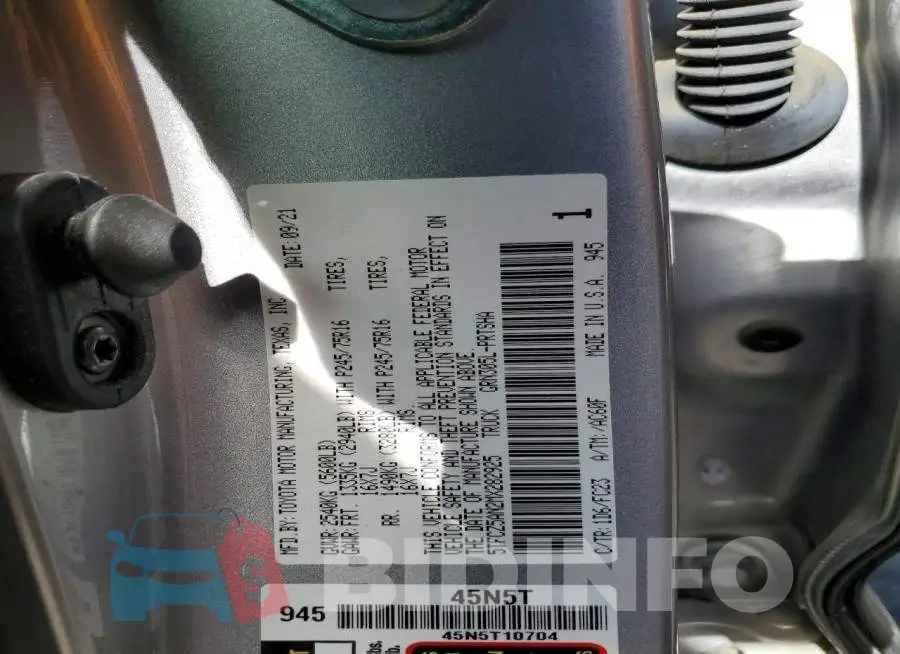 5TFCZ5AN2MX282925 Photo# 12