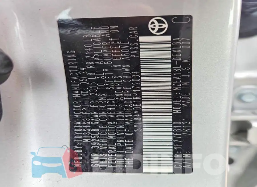 5YFB4MDE1RP172034 Photo# 12