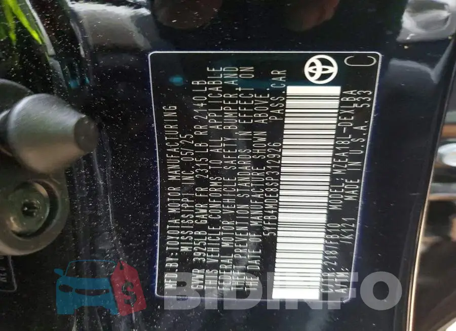 5YFB4MDE8SP312926 Photo# 12