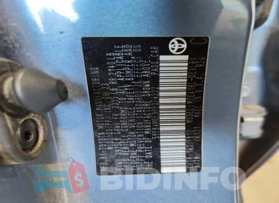 5YFB4MDE9PP074222 Photo# 12