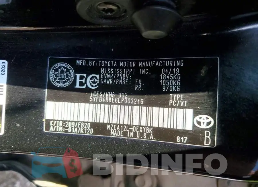 5YFB4RBE6LP003246 Photo# 12