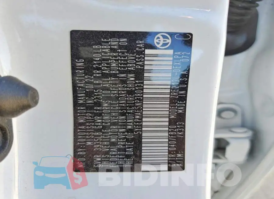 5YFEPMAE5NP380131 Photo# 13