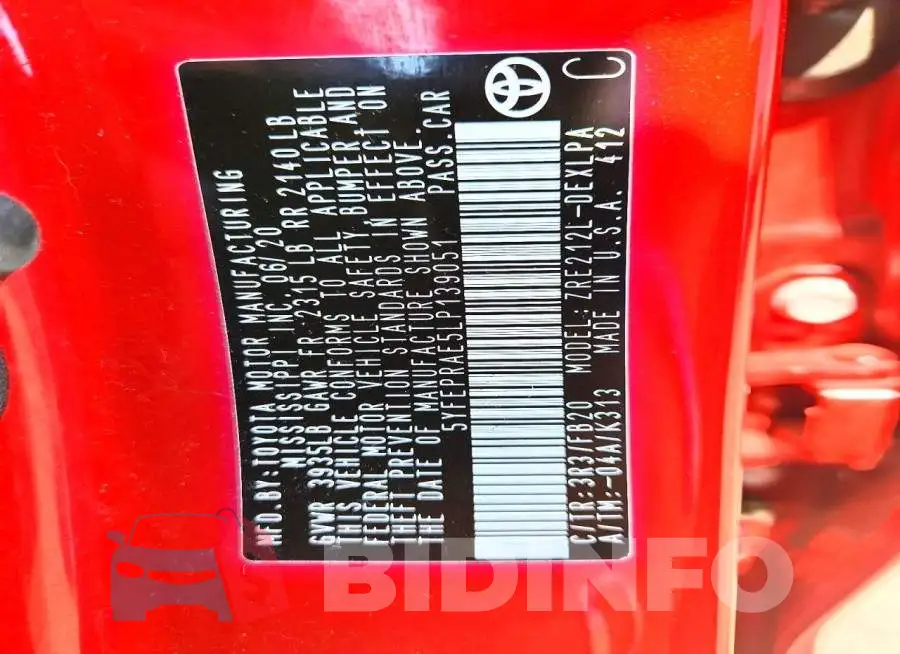 5YFEPRAE5LP139051 Photo# 12