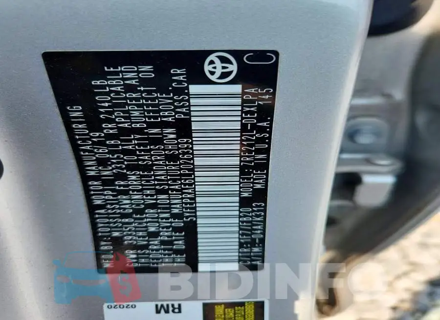 5YFEPRAE6LP026399 Photo# 12