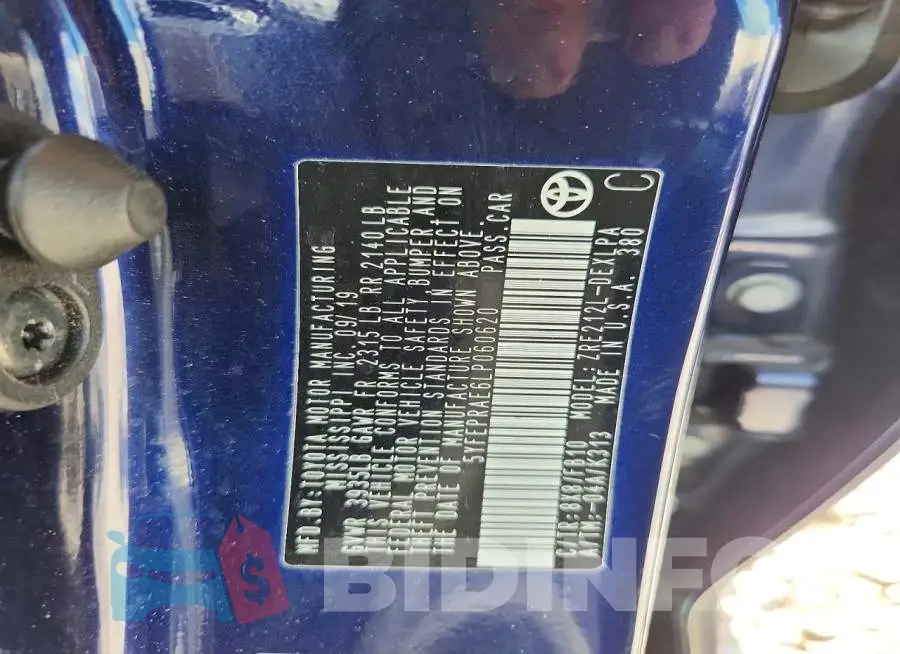5YFEPRAE6LP060620 Photo# 13