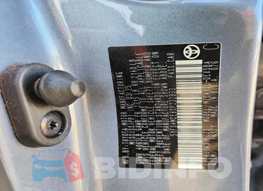 5YFS4MCE8SP232933 Photo# 13