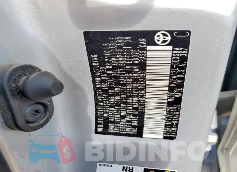 5YFS4RCE6LP042093 Photo# 12