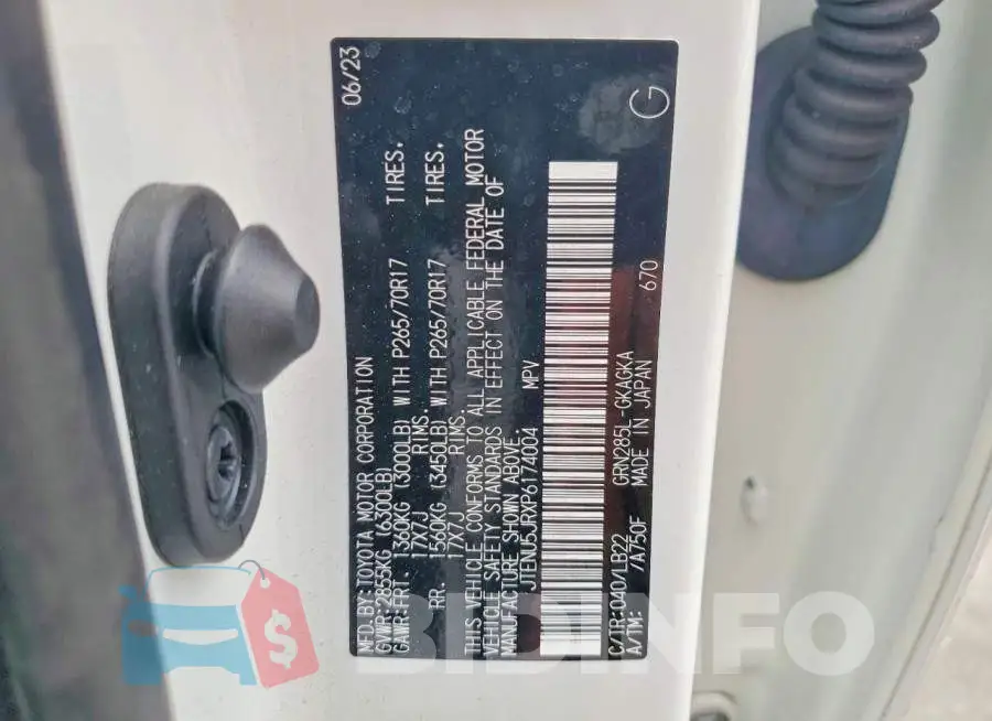 JTENU5JRXP6174004 Photo# 13