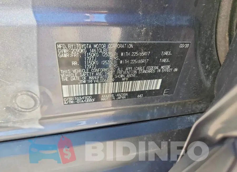 JTMF1RFV4LD064229 Photo# 14