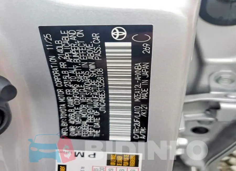 JTNC4MBE3T3258108 Photo# 12