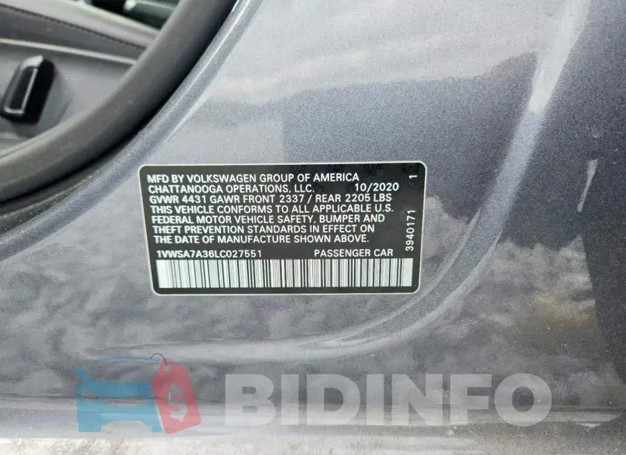 1VWSA7A36LC027551 Photo# 12