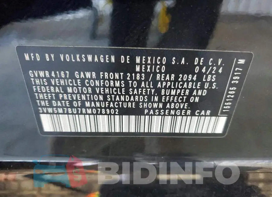 3VW5M7BU7RM078902 Photo# 12