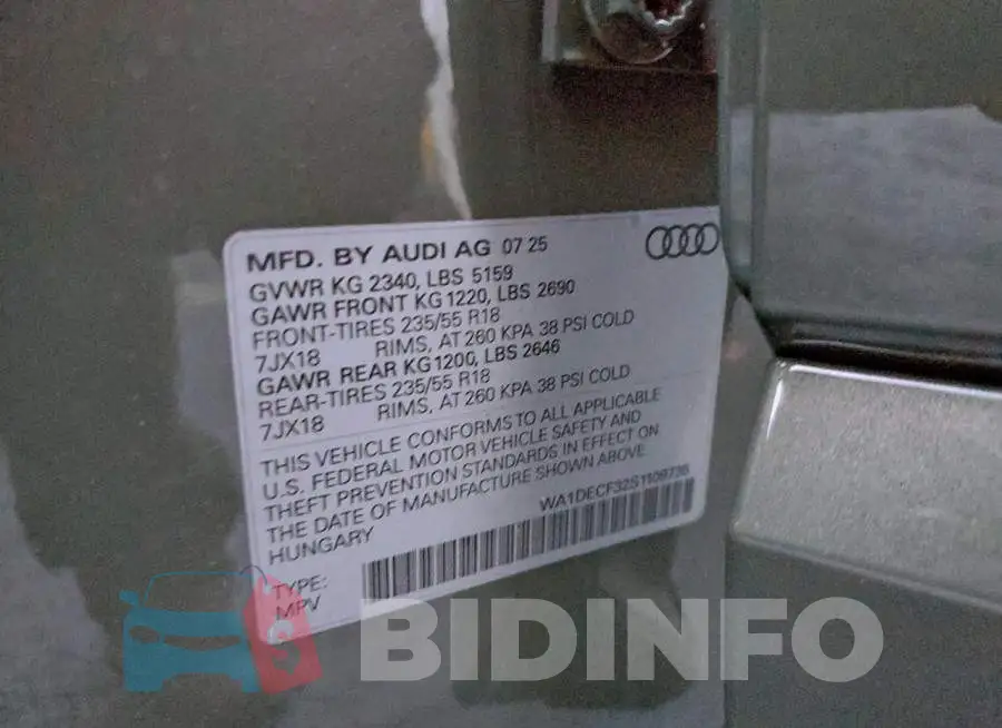 WA1DECF32S1109735 Photo# 12