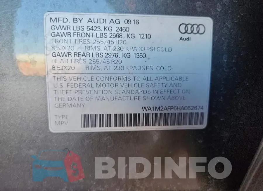 WA1M2AFP6HA052674 Photo# 13