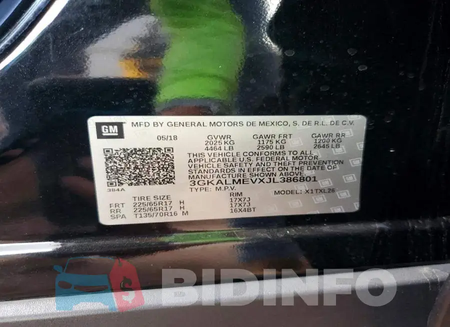 3GKALMEVXJL386801 Photo# 13