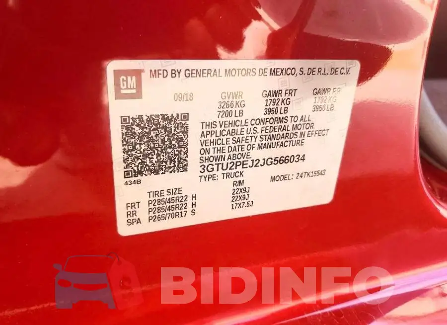 3GTU2PEJ2JG566034 Photo# 12