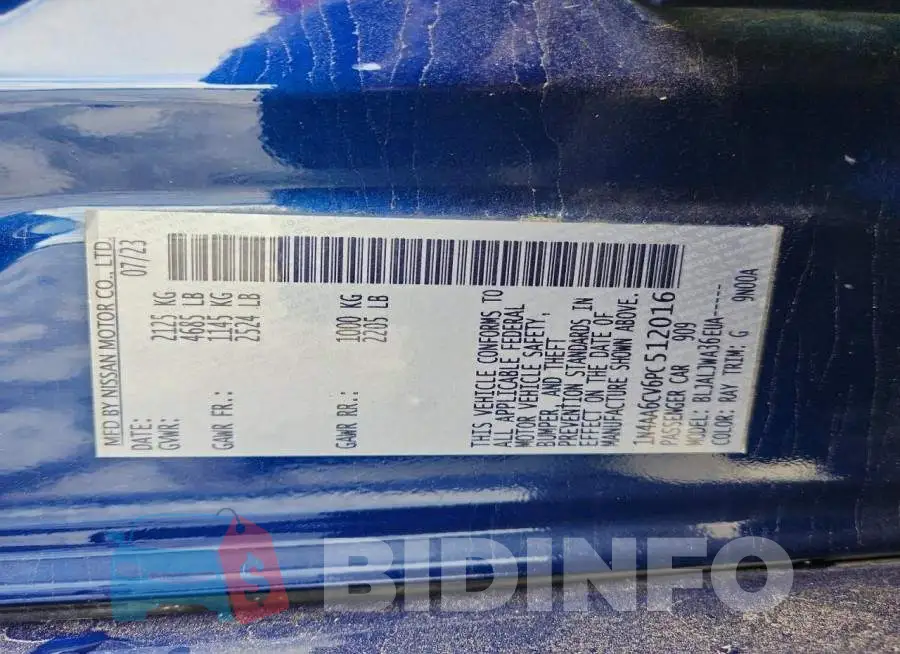 1N4AA6CV6PC512016 Photo# 12