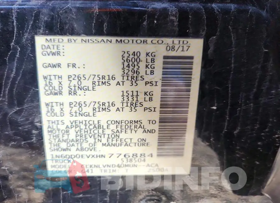 1N6DD0EVXHN776884 Photo# 12