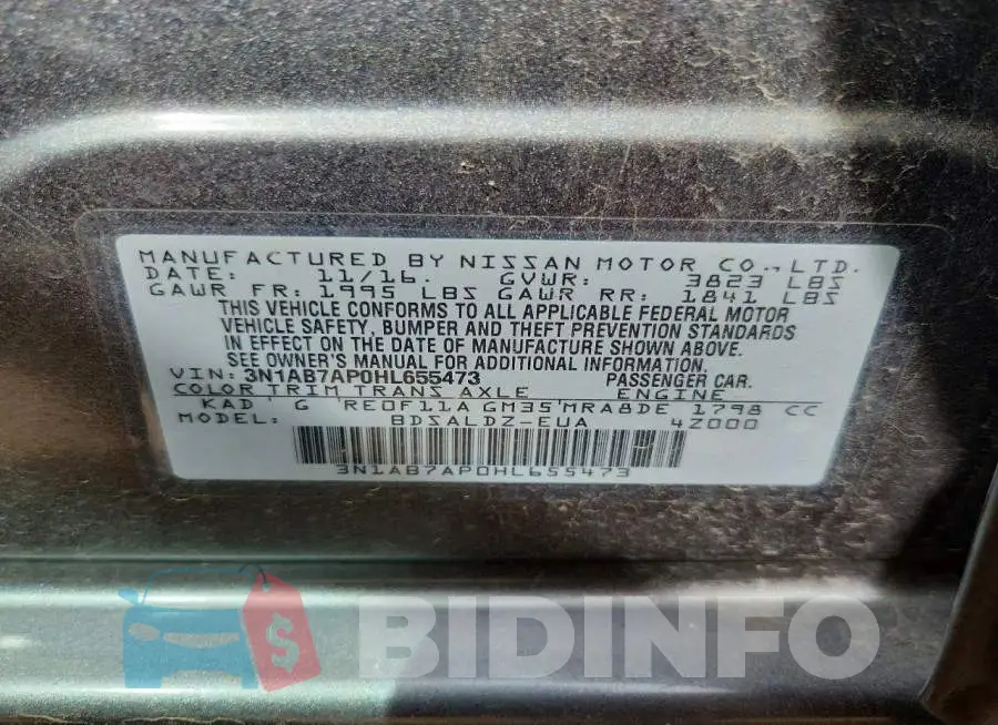 3N1AB7AP0HL655473 Photo# 12