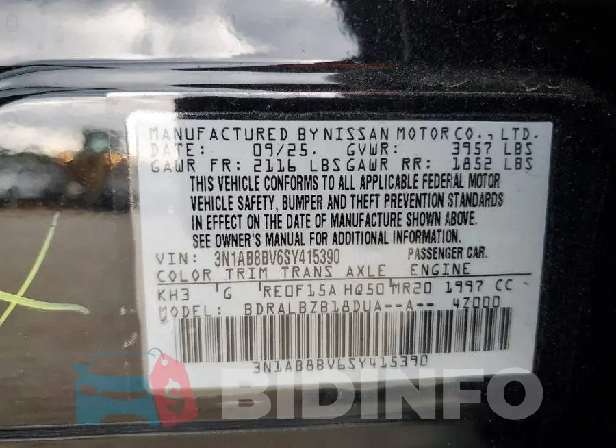 3N1AB8BV6SY415390 Photo# 12