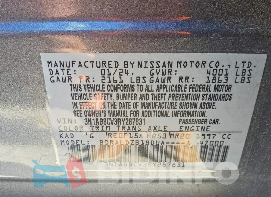 3N1AB8CV3RY287831 Photo# 12